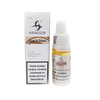 Lichid Tigara Electronica Gold & Silver / Hangsen - 10ml ,12mg/Nicotina Lichid Tigara Electronica Gold & Silver / Hangsen - 10ml ,12mg/Nicotina