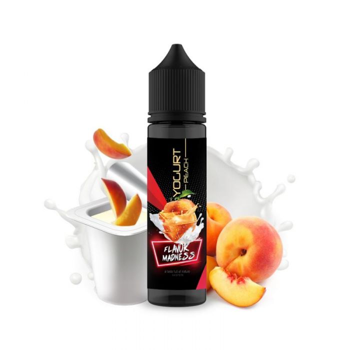 Lichid Tigara Electronica Flavor Madness - Yogurt Peach ,50ml ,0mg/ml