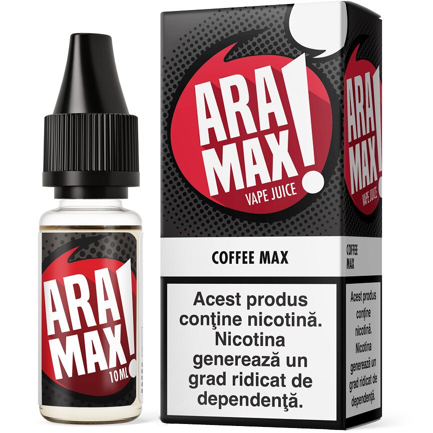 Lichid Tigara Electronica Coffee Max / Aramax - 10ml ,18mg/Nicotina