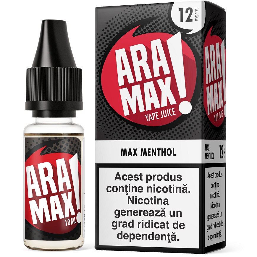 Lichid Tigara Electronica Max Menthol / Aramax - 10ml ,12mg/Nicotina