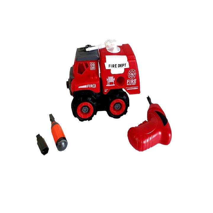 Masina pompieri demontabila, bormasina electrica, surubelnita, sunete