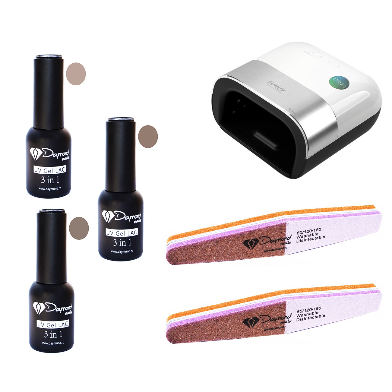 Kit Oja Semipermanenta 01 Nud Line Daymond Nails