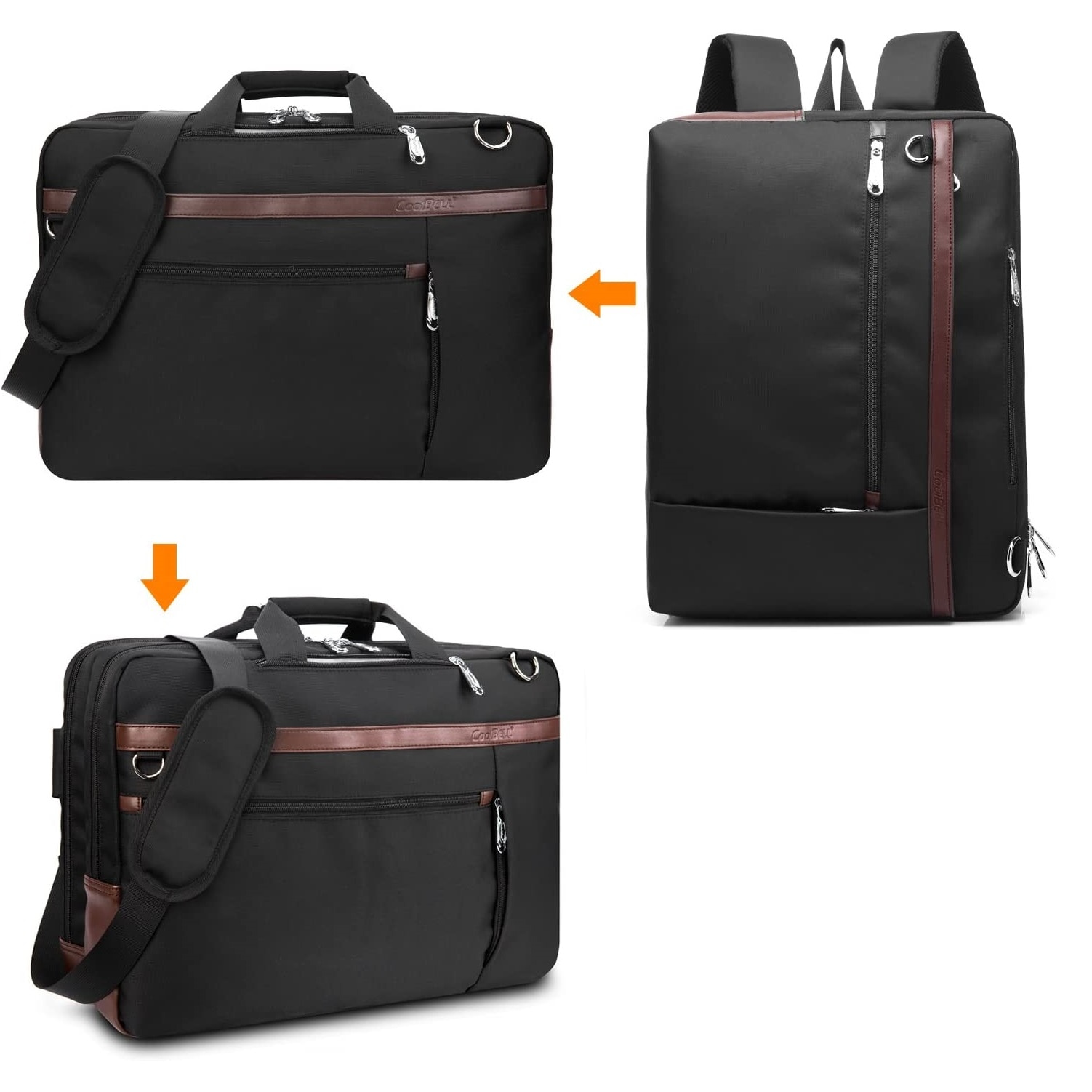 Geanta laptop CoolBELL, 17.3", Negru Maro