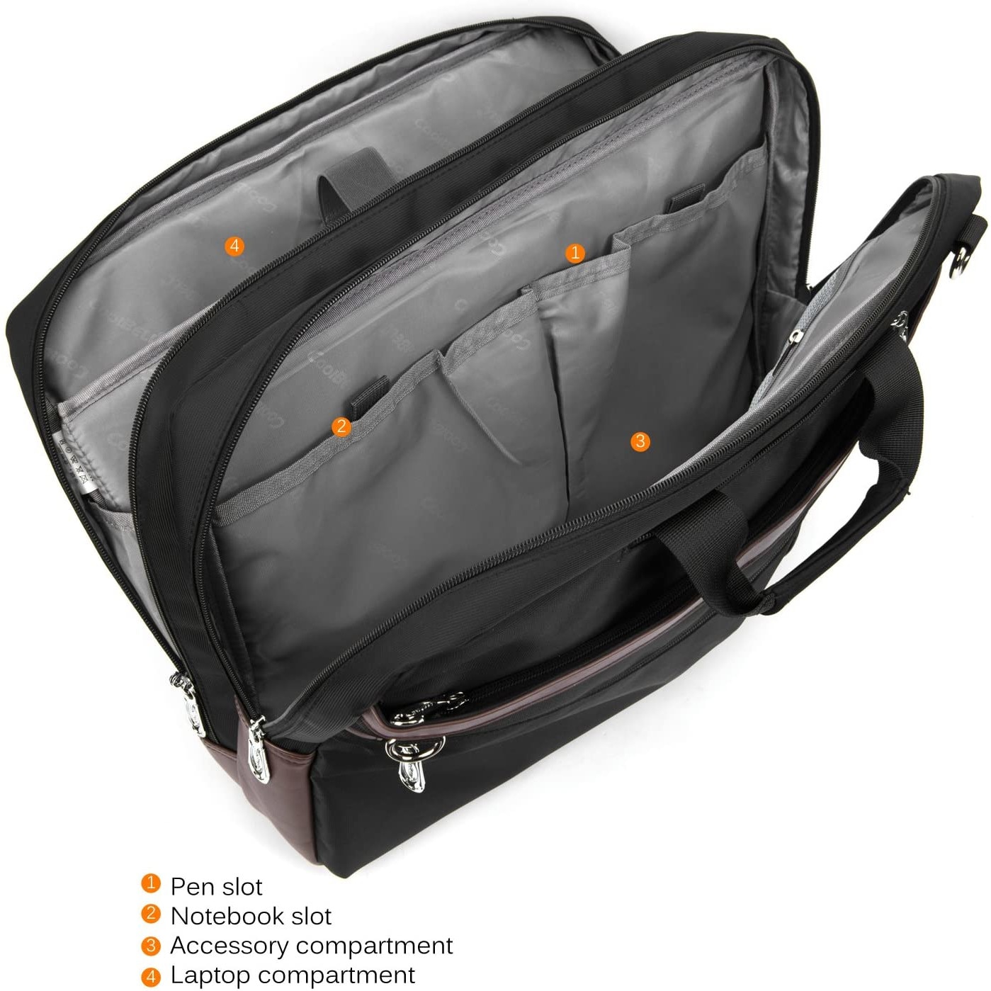 Geanta laptop CoolBELL, 17.3", Negru Maro