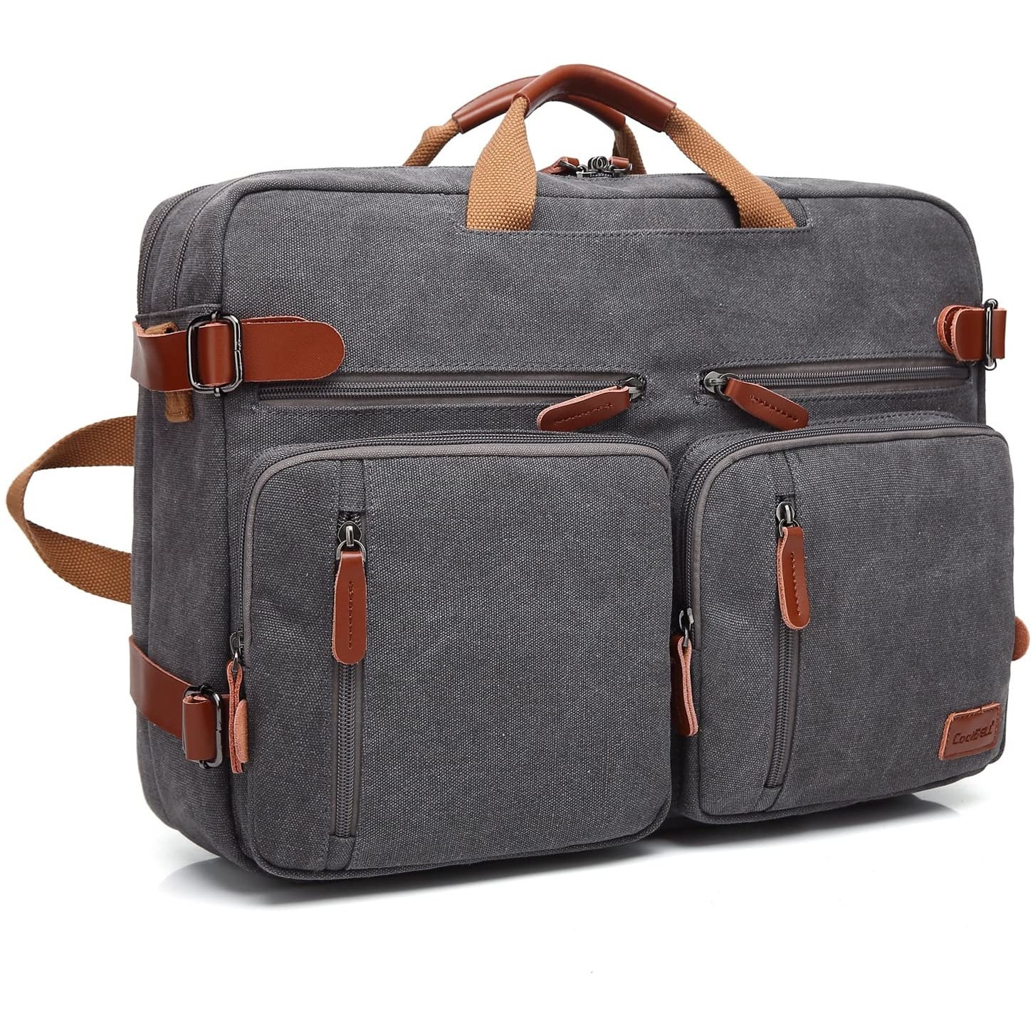 Geanta laptop CoolBELL, 17.3", Atasabil la bagaje, Gri inchis