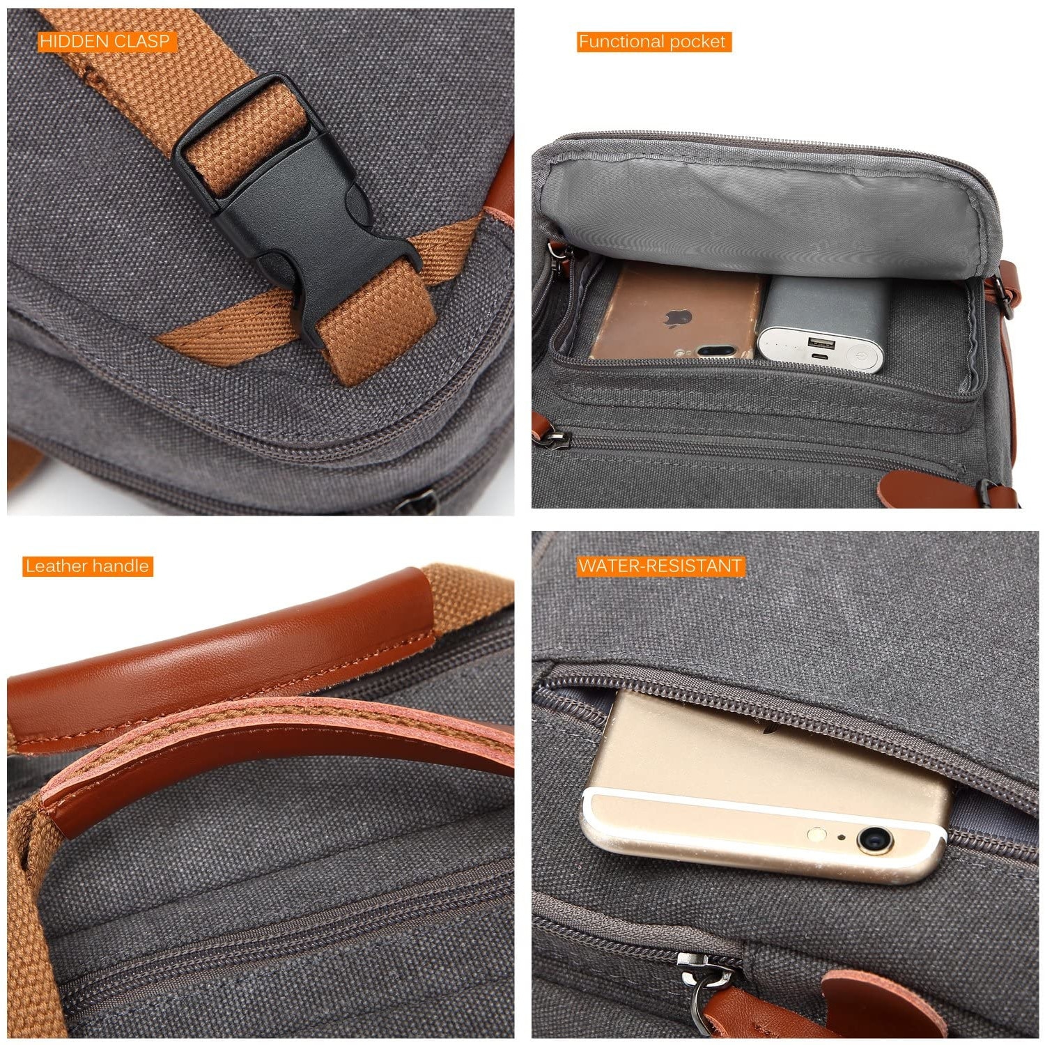 Geanta laptop CoolBELL, 17.3", Atasabil la bagaje, Gri inchis
