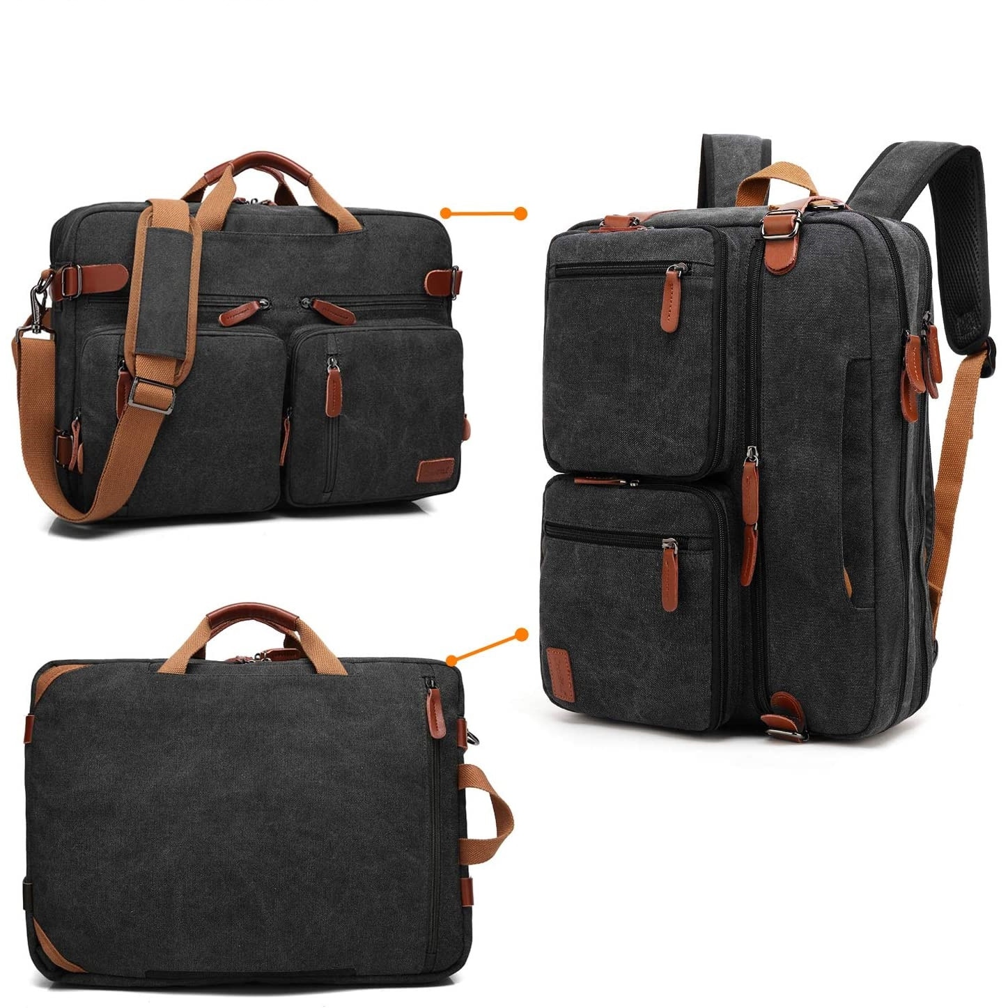 Geanta laptop CoolBELL, 17.3", Atasabil la bagaje, Negru Maro