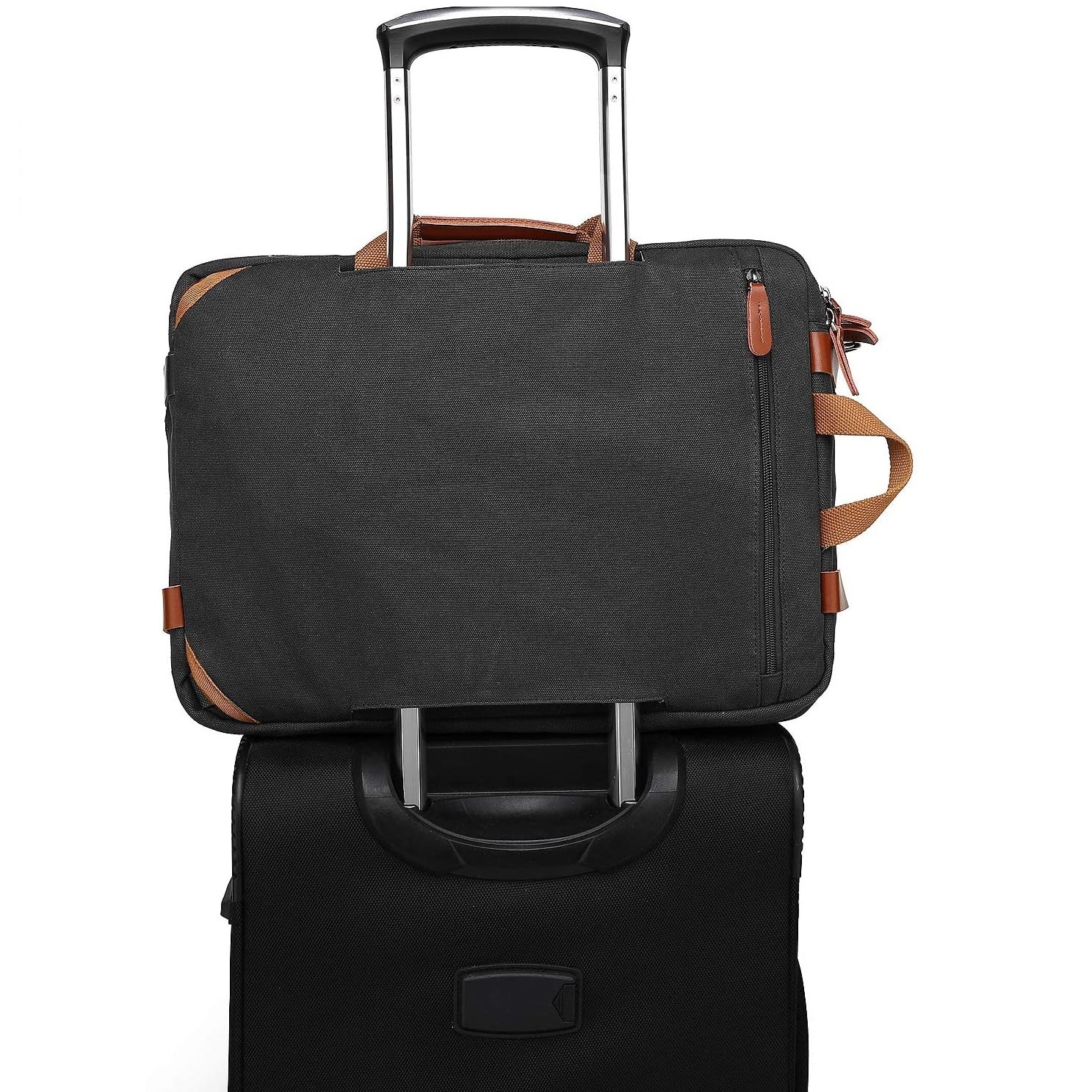 Geanta laptop CoolBELL, 17.3", Atasabil la bagaje, Negru Maro