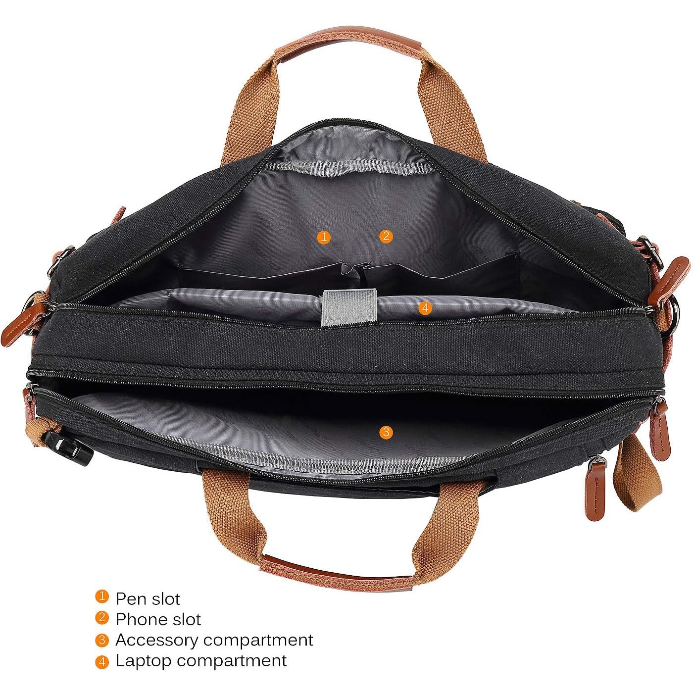 Geanta laptop CoolBELL, 17.3", Atasabil la bagaje, Negru Maro