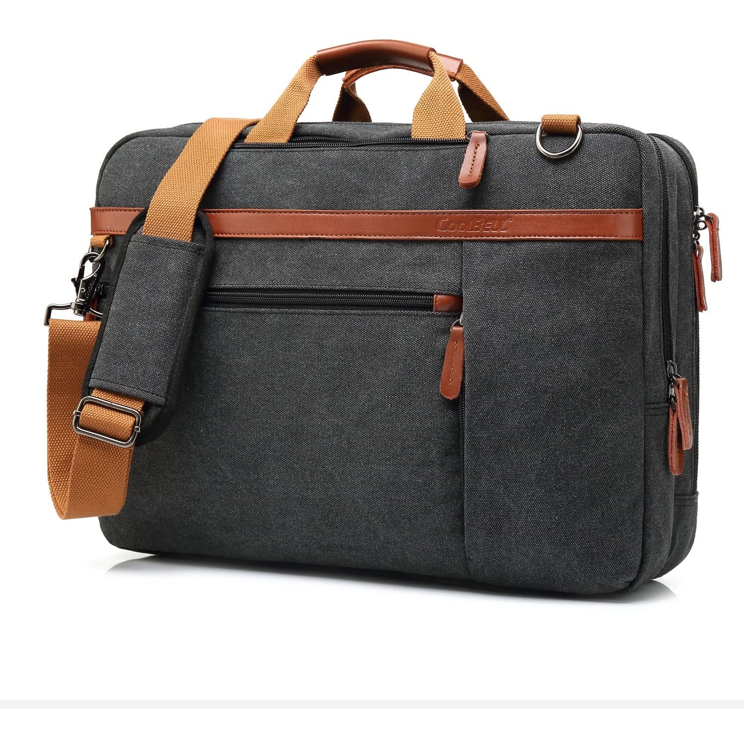 Geanta laptop CoolBELL, 17.3", Panza, Atasabil la bagaj, Negru