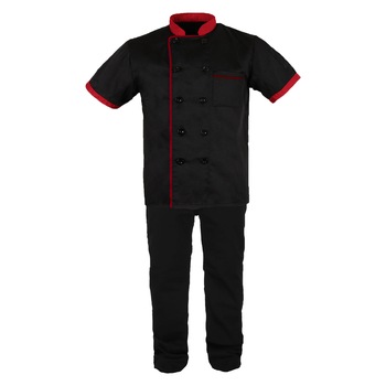 Costum de bucatar Gallo Negru-Rosu 60 (4XL) Costum de bucatar Gallo Negru-Rosu 60 (4XL)