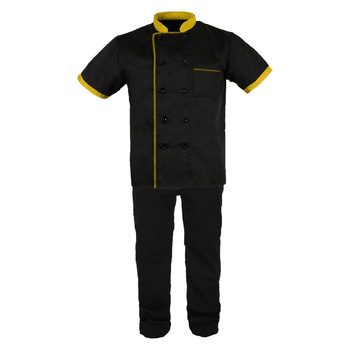 Costum de bucatar Gallo Negru-Galben 58 (3XL) Costum de bucatar Gallo Negru-Galben 58 (3XL)