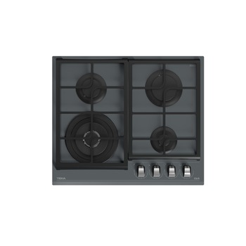 Plita pe gaz Teka GZC 64320 XBN ST, 4 ochiuri, 60 cm, gratare fonta, cristal Stone Grey Plita pe gaz Teka GZC 64320 XBN ST, 4 ochiuri, 60 cm, gratare fonta, cristal Stone Grey