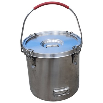 Oala pentru transport mancare cu perete dublu, inox volum 18 L Oala pentru transport mancare cu perete dublu, inox volum 18 L