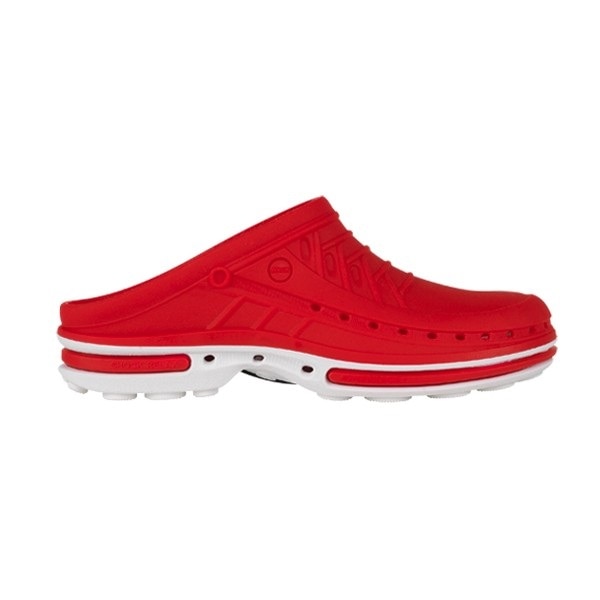 Saboti medicali autoclavabili Wock CLOG 17, marimea 37/38 Rosu/Alb, talpic polimeric