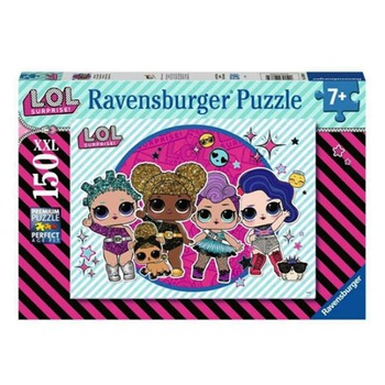 Puzzle L.O.L. Surprise, Ravensburger, dimensiune XXL, 150 de piese, 49x36, 7 ani+ Puzzle L.O.L. Surprise, Ravensburger, dimensiune XXL, 150 de piese, 49x36, 7 ani+