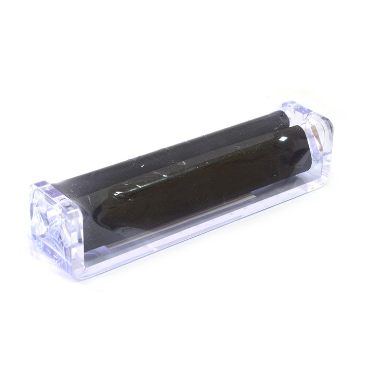 Aparat rulat tigarete Plastic Toro, Alb Transparent, 110 mm