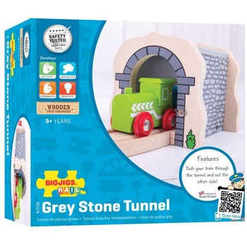 Tunel din lemn BigJigs, 10.5 x 10 x 10 cm, 3 ani+ Tunel din lemn BigJigs, 10.5 x 10 x 10 cm, 3 ani+