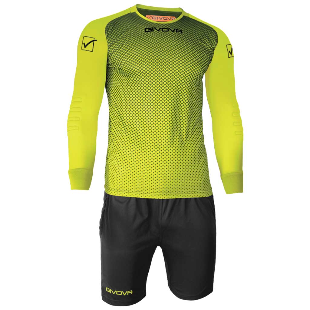 Kit portar Givova Manchester, Negru/Galben neon