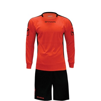 Kit portar Givova Hyguana, Negru - Portocaliu Fluo Kit portar Givova Hyguana, Negru - Portocaliu Fluo