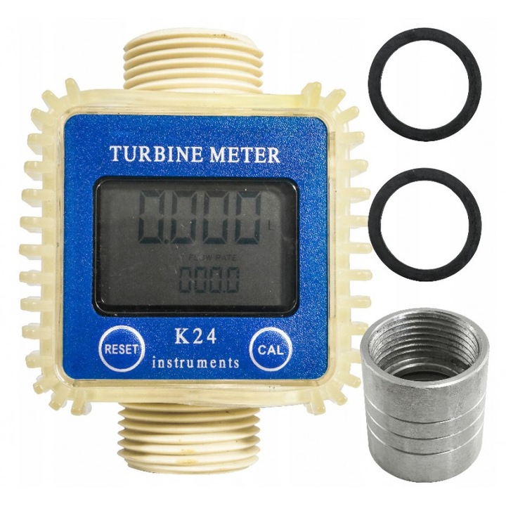 Debitmetru pompa combustibil, Verke V80214, electronic, 1"