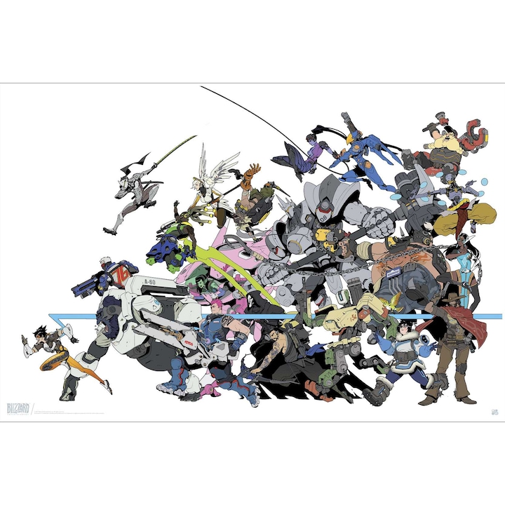 Poster Overwatch - All Characters, Abysse Corp, 91.5x61 cm, Multicolor