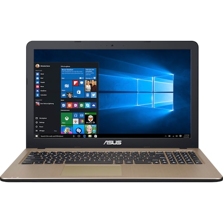 Laptop ASUS X540LA-XX265T cu procesor Intel® Core™ i3-5005U 2.00GHz, Broadwell™, 15.6", 4GB, 500GB, DVD-RW, Intel® HD Graphics, Microsoft Windows 10, Chocolate Black
