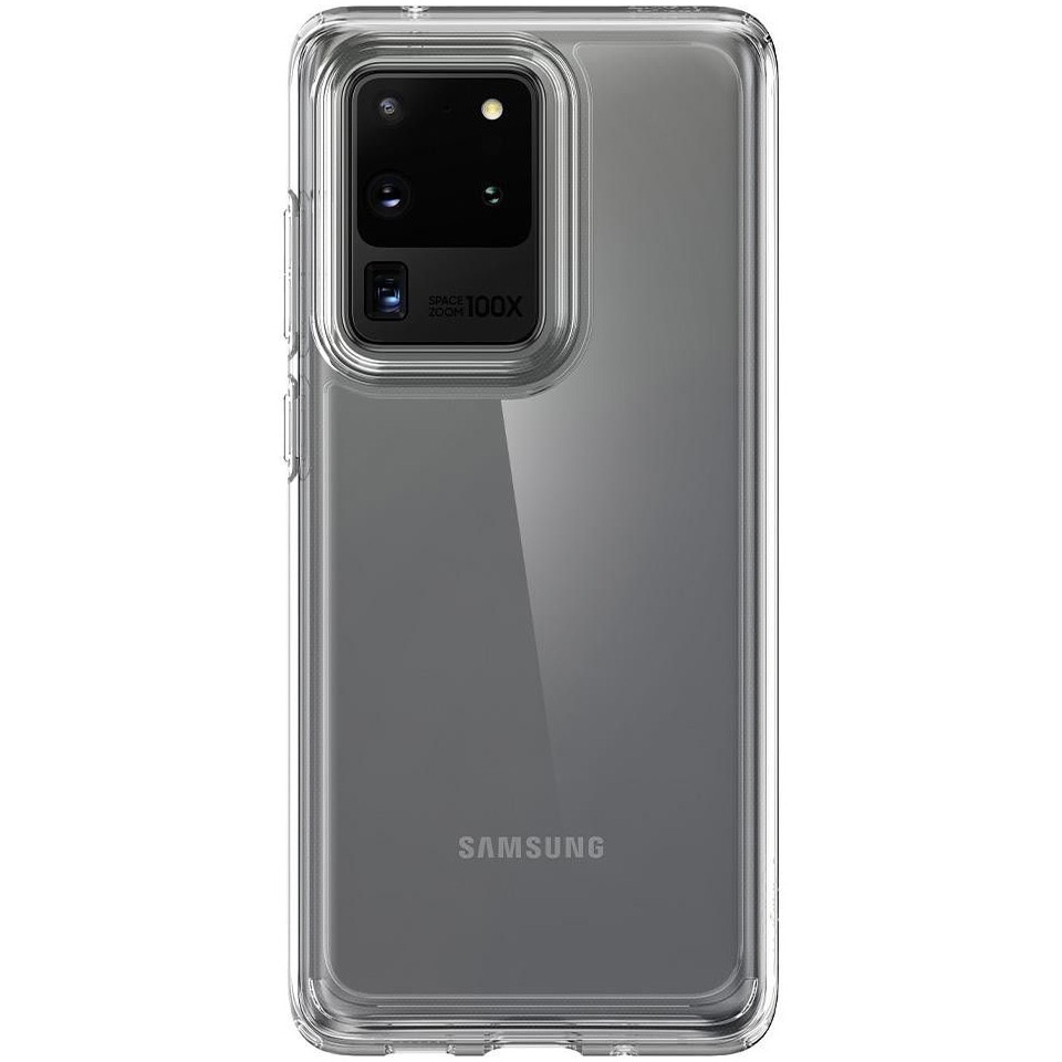 Husa de protectie Spigen Crystal Hybrid pentru Samsung Galaxy S20 Ultra, Crystal Clear