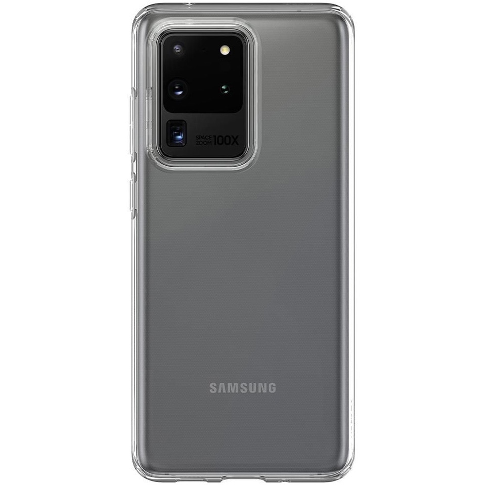 Husa de protectie Spigen Liquid Crystal pentru Samsung Galaxy S20 Ultra, Crystal Clear