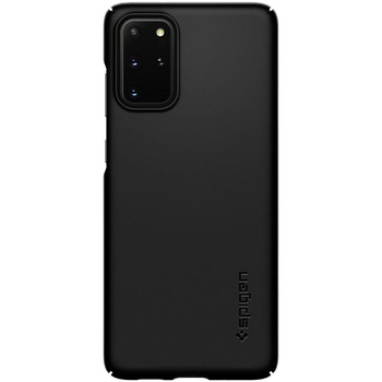 Husa de protectie Spigen Thin Fit pentru Samsung Galaxy S20 Plus, Black Husa de protectie Spigen Thin Fit pentru Samsung Galaxy S20 Plus, Black