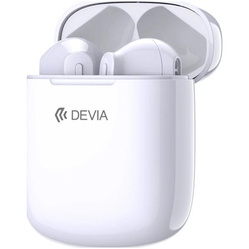 Casti bluetooth Devia TWS EM058, White Casti bluetooth Devia TWS EM058, White