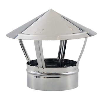 Palarie/Capac terminal tip A compatibil doar cu elemente de cos inox Fornello, dublu perete inox-inox, izolatie din vata bazaltica 40 mm, diametru interior 200 mm, pentru centrale pe lemn, carbune si peleti Palarie/Capac terminal tip A compatibil doar cu elemente de cos inox Fornello, dublu perete inox-inox, izolatie din vata bazaltica 40 mm, diametru interior 200 mm, pentru centrale pe lemn, carbune si peleti