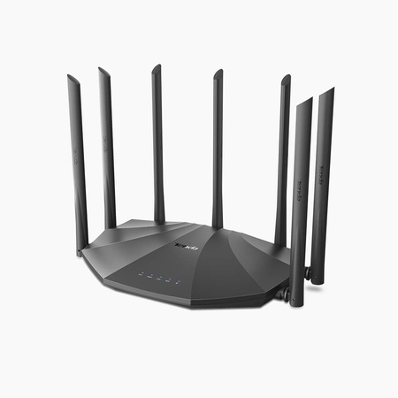 Silicon Corporation band Router wireless Tenda AC23, AC2100, Gigabit, dual-band, 7 antene, firewall,  MU-MIMO, Wave 2, dual core, IPv6, VPN - eMAG.ro
