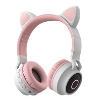 casti wireless pliabile urechi de pisica microfon incorporat bluetooth 50 stereo handsfree hifi bass led tf aux mp3 player griroz imagen 4_0_
0
