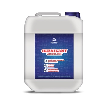 Igienizant suprafete alcool 75% 10L Azur universal Igienizant suprafete alcool 75% 10L Azur universal