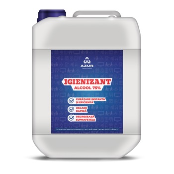 Igienizant suprafete alcool 75% 5l Azur universal Igienizant suprafete alcool 75% 5l Azur universal