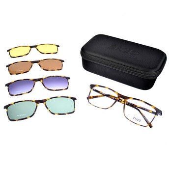 Rama ochelari cu 4 clip-on Ultem EZP001 C4 HAVANA Rama ochelari cu 4 clip-on Ultem EZP001 C4 HAVANA