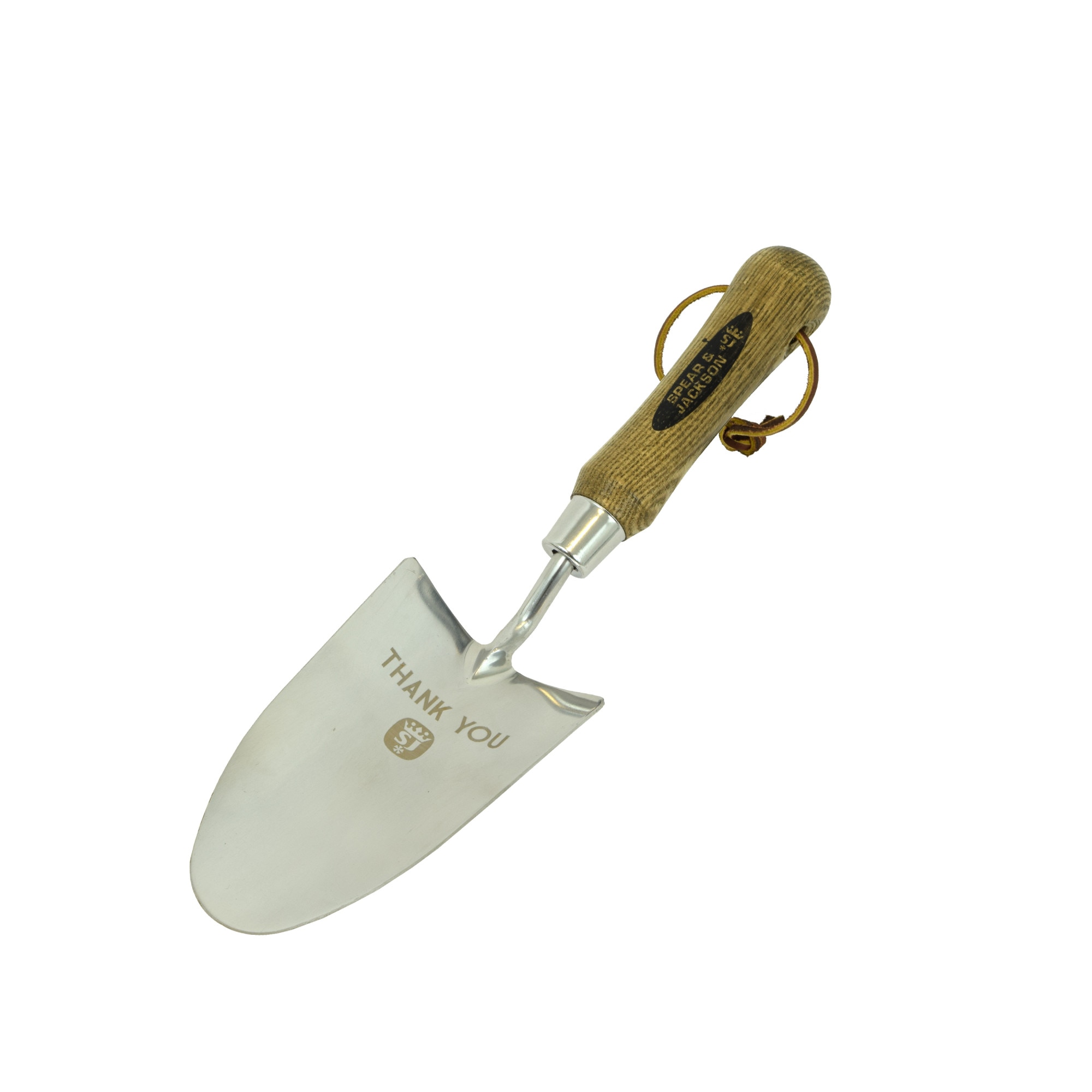 Plantator cu lama inox, maner lemn, gravat Thank you, Spear & Jackson