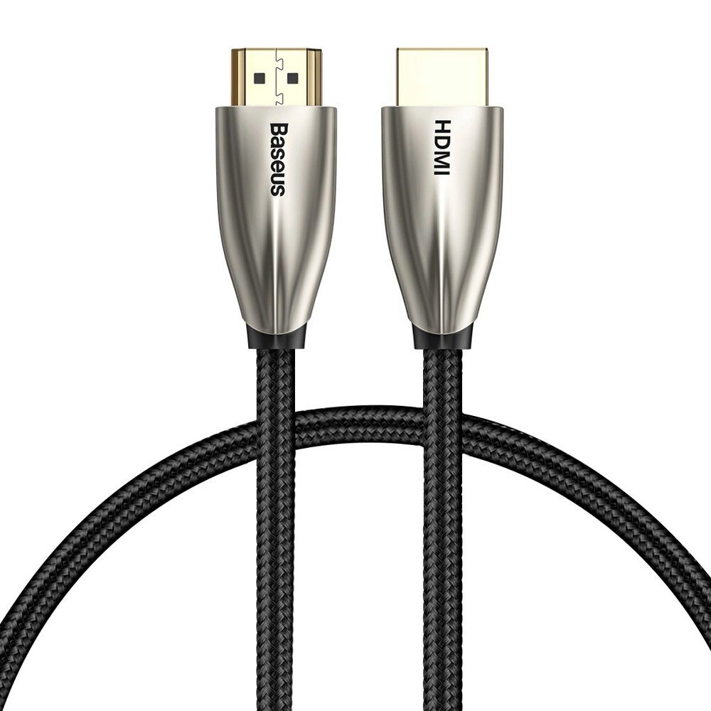 Cablu HDMI 2.0 Baseus Horizontal Rezolutie 4K HD, Refresh 60 Hz, 3D Vision, 18 Gb/sec, 1 Metru, Negru