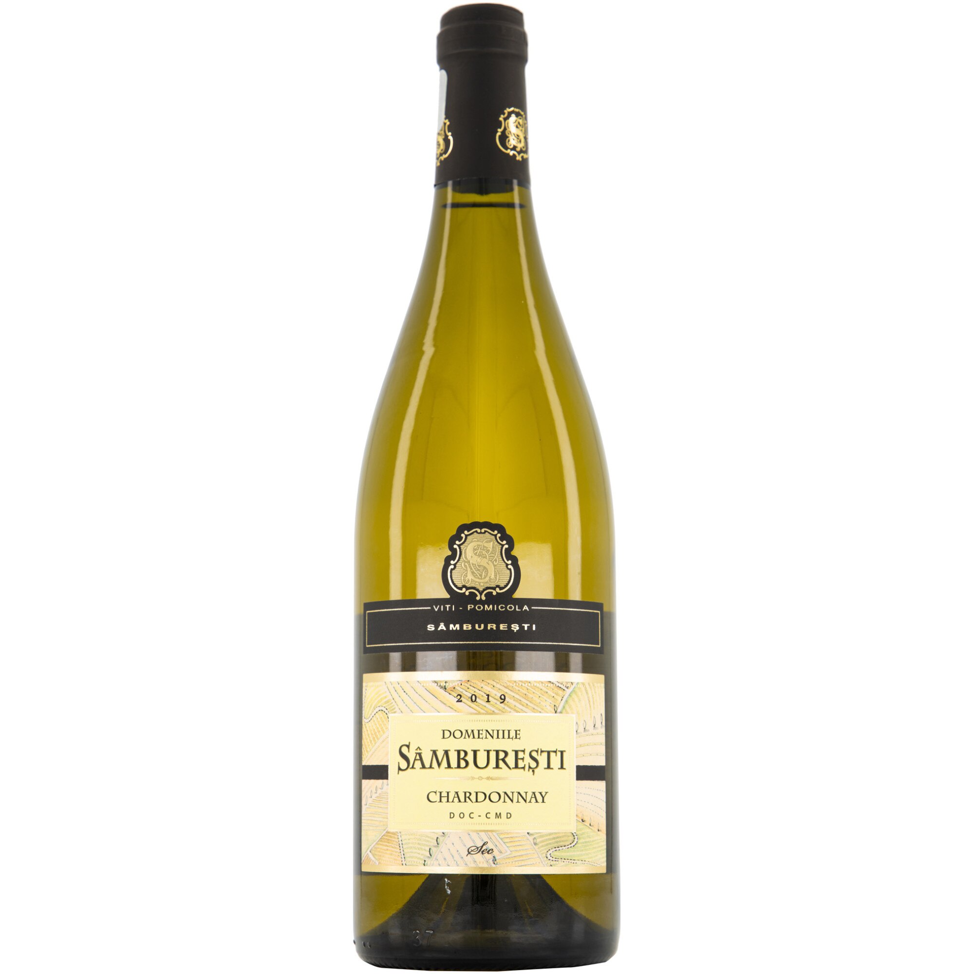 Vin Alb Domeniile Samburesti Chardonnay Sec, 0.75l