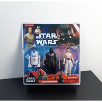 Set 3 figurine Star Wars, R2-D2, Darth Vader, Rey