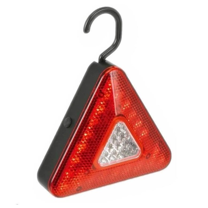 Triunghi reflectorizant cu LED-uri si lanterna 42818 CarCo