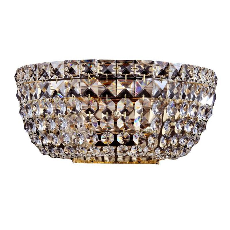 Aplica de perete aurie Basfor, Retro Boutique, Auriu, 26x15x13 cm