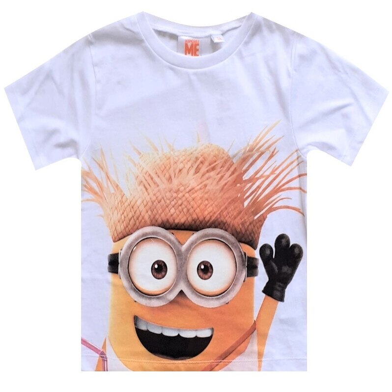 Tricou Minioni, maneca scurta, Alb