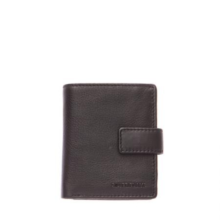 Portofel Silver Flame, SFT1301 , Negru , Piele autentica