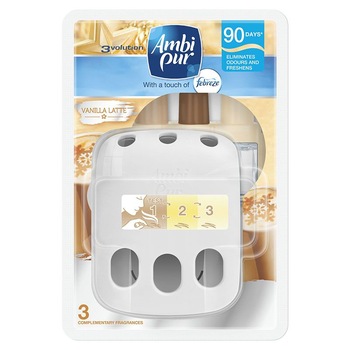 Aparat electric cu rezerva Ambi Pur 3Volution Vanilie, 20ml Aparat electric cu rezerva Ambi Pur 3Volution Vanilie, 20ml