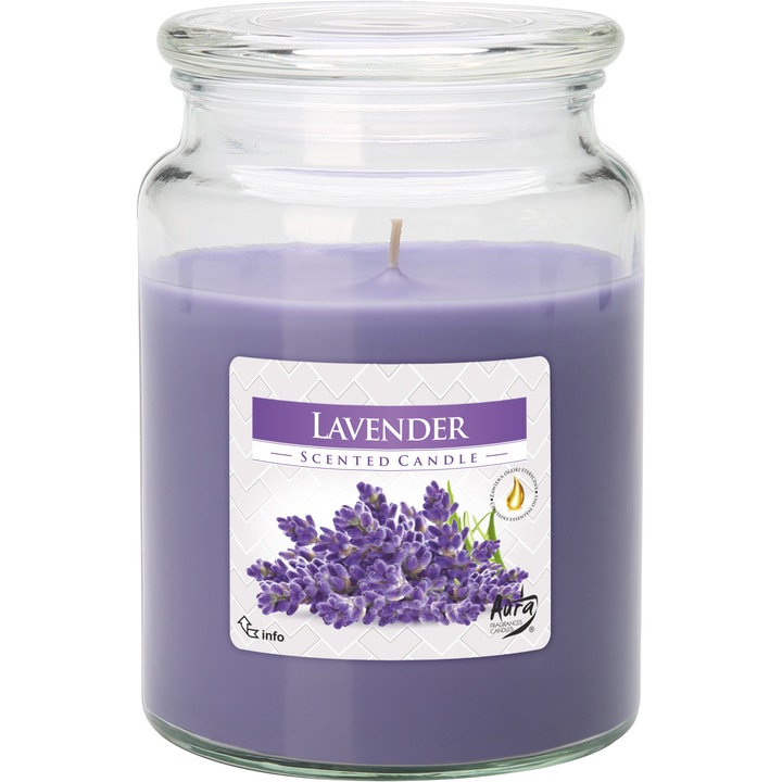 Ароматизирана свещ в буркан Bispol - SND99-79 Лавандула