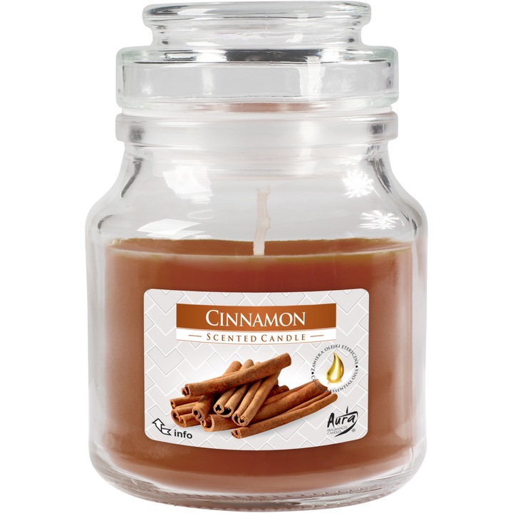 Lumanare pahar parfumat SND71-65 Scortisoara