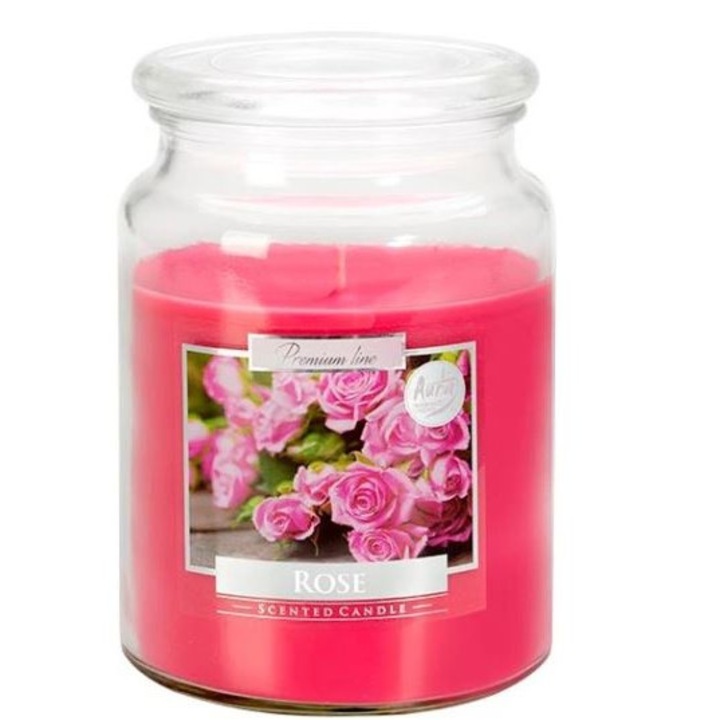 Ароматизирана свещ в буркан Bispol SND99-78 - Роза