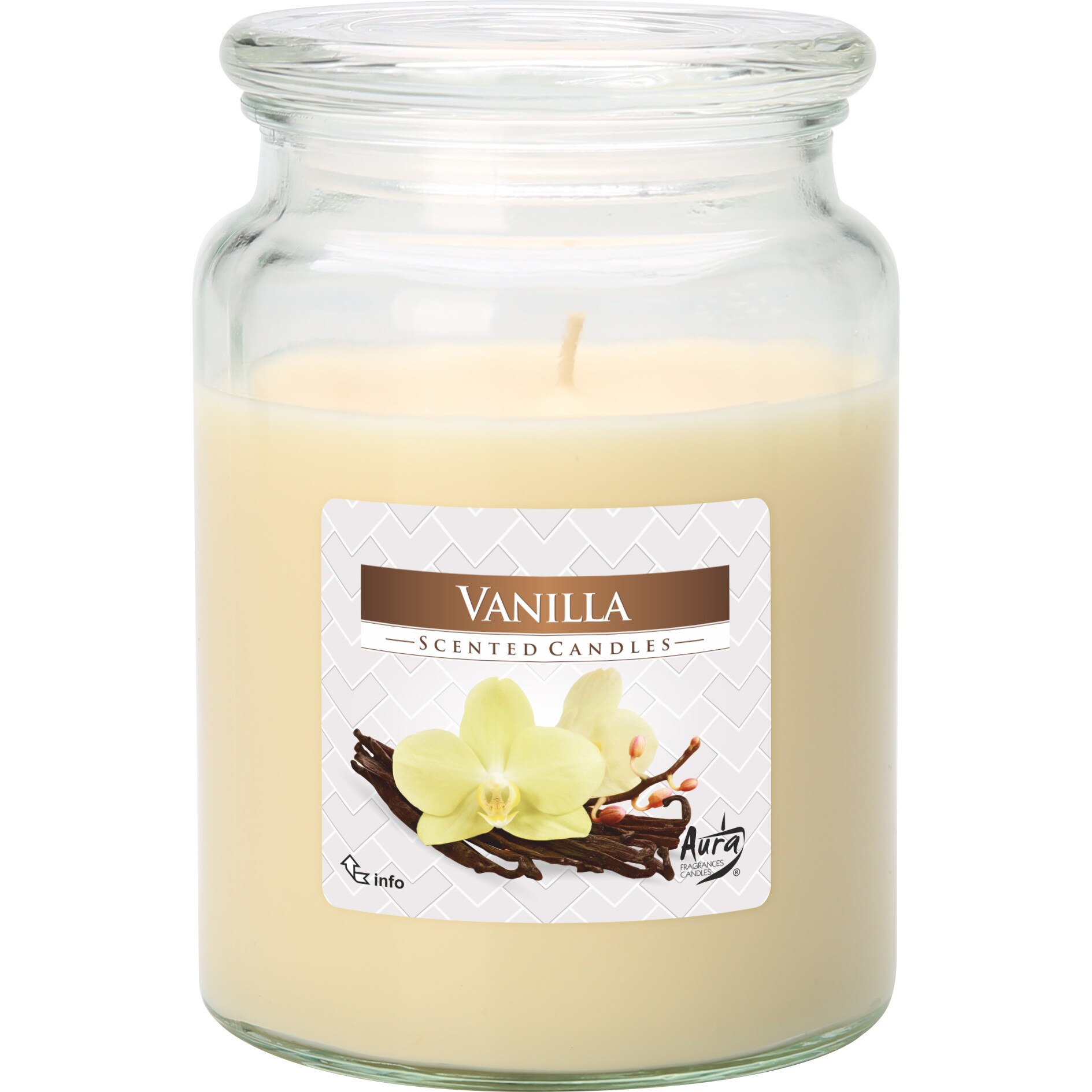 Lumanare parfumata in borcan Vanilie